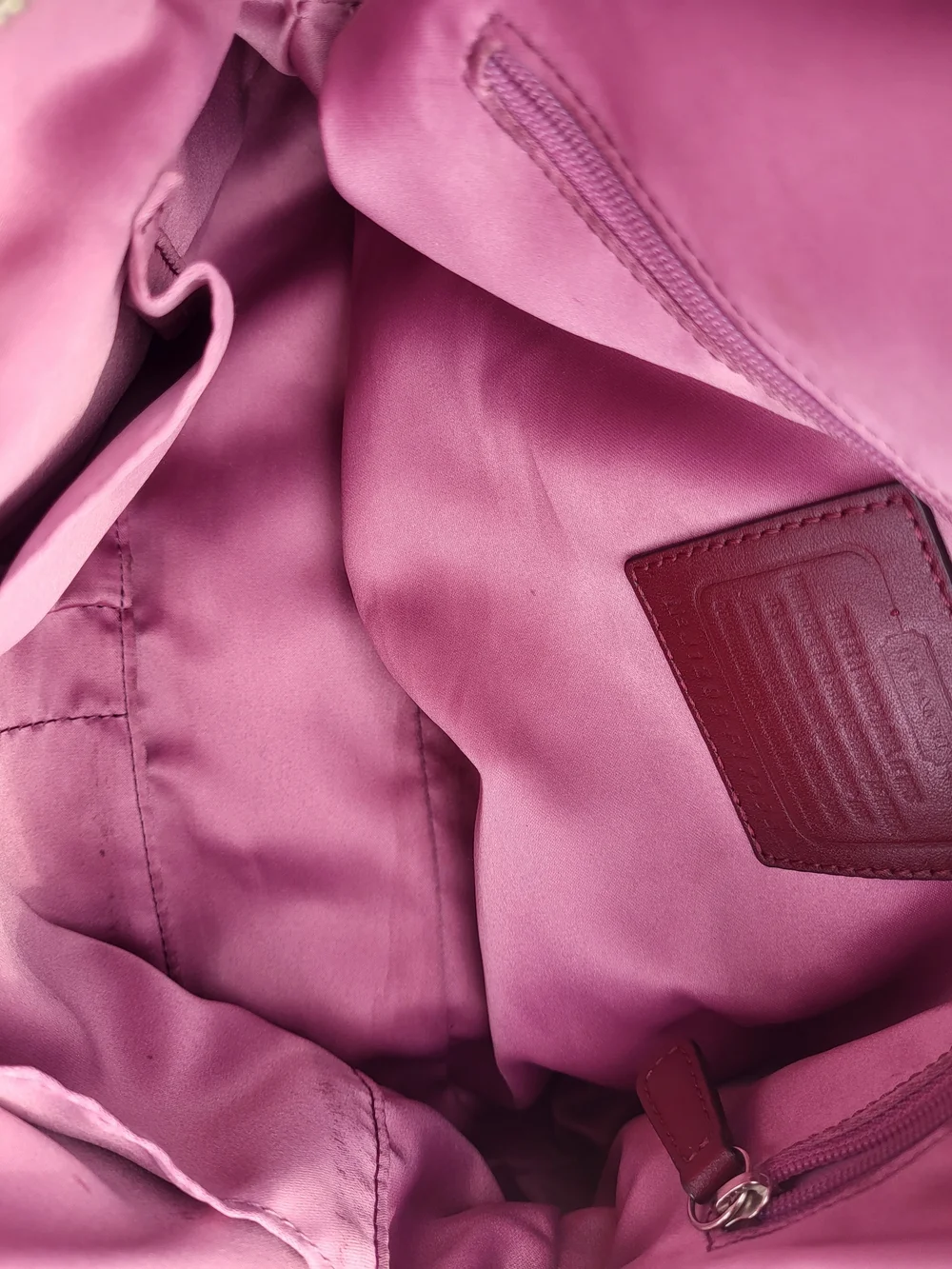 Coach Patent Leather Shoulder Bag in Deep Red - Picture 8 of 13